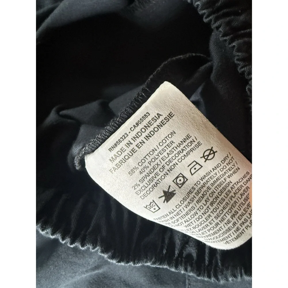 Jordan Cargo Pants Adult Large Black Flight Stretch Drawstring Mens
